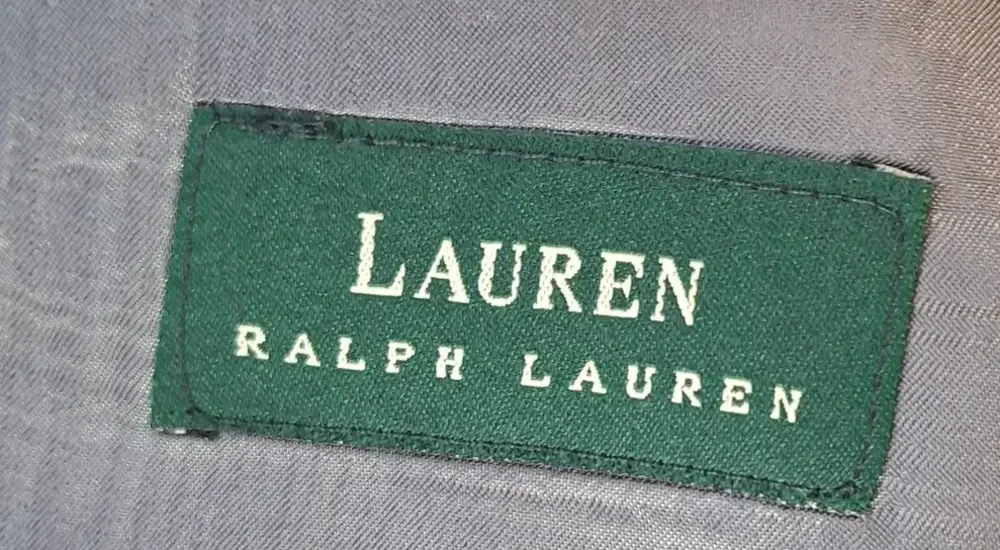 Lauren Ralph Lauren Suit Jacket Mens 40 R Gray Single Vent 2 Button Formal